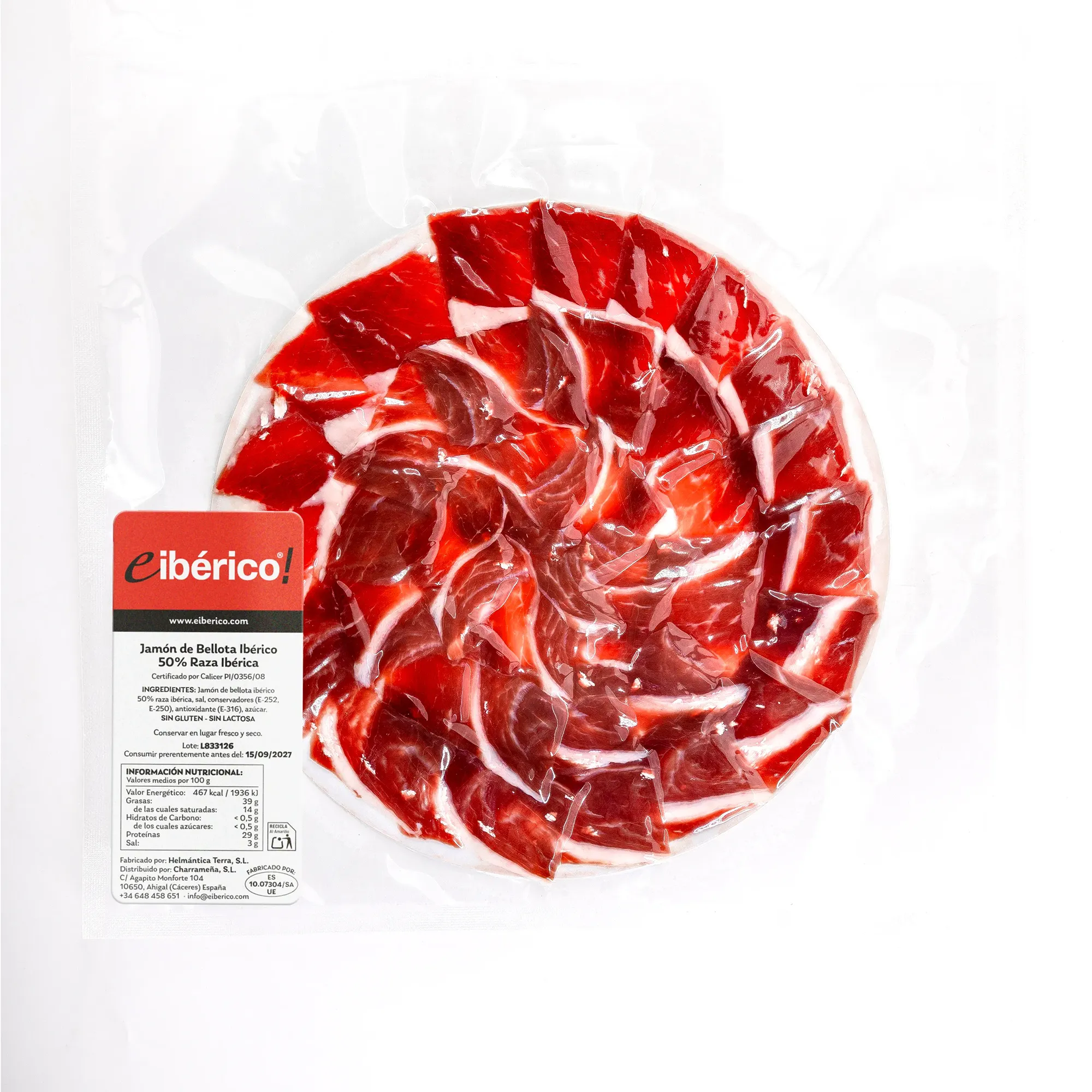 eibérico Jamón de Bellota Ibérico 50% Raza Ibérica Plato 80g 2