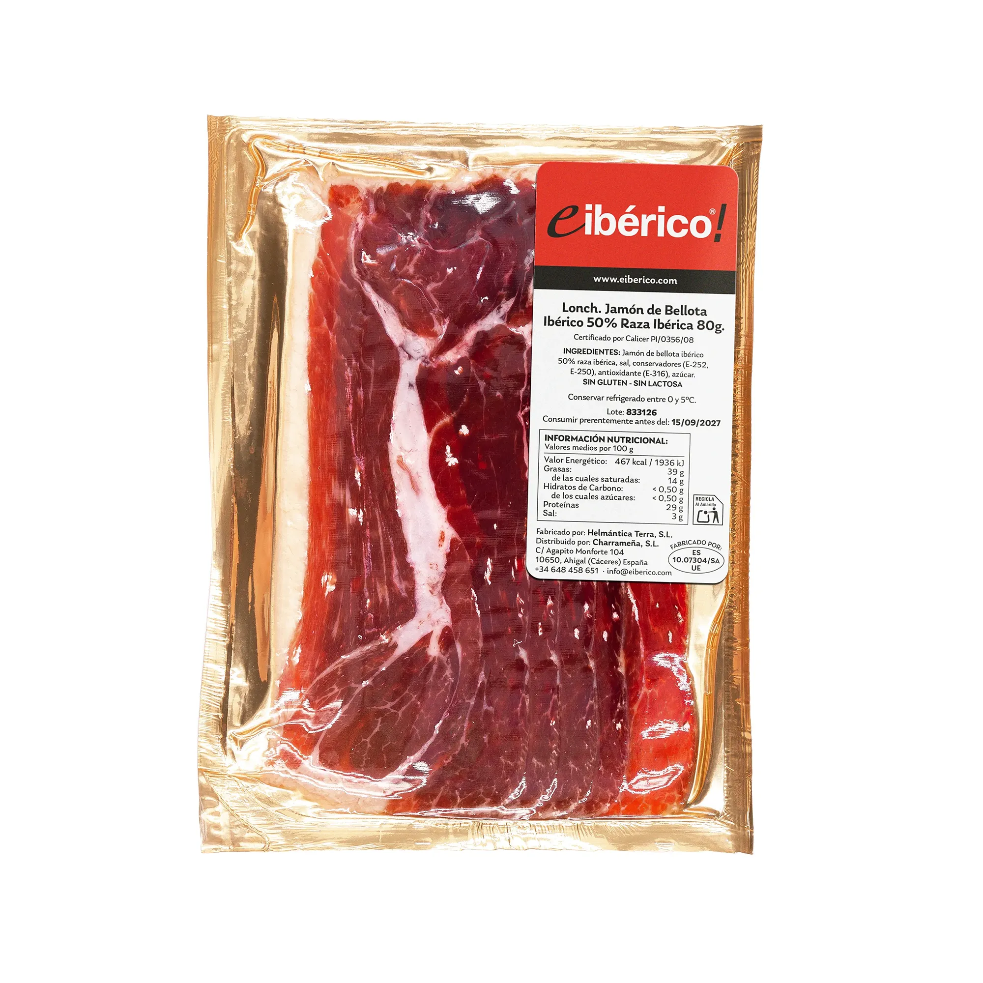 eibérico Loncheado Jamón de Bellota Ibérico 80g 1