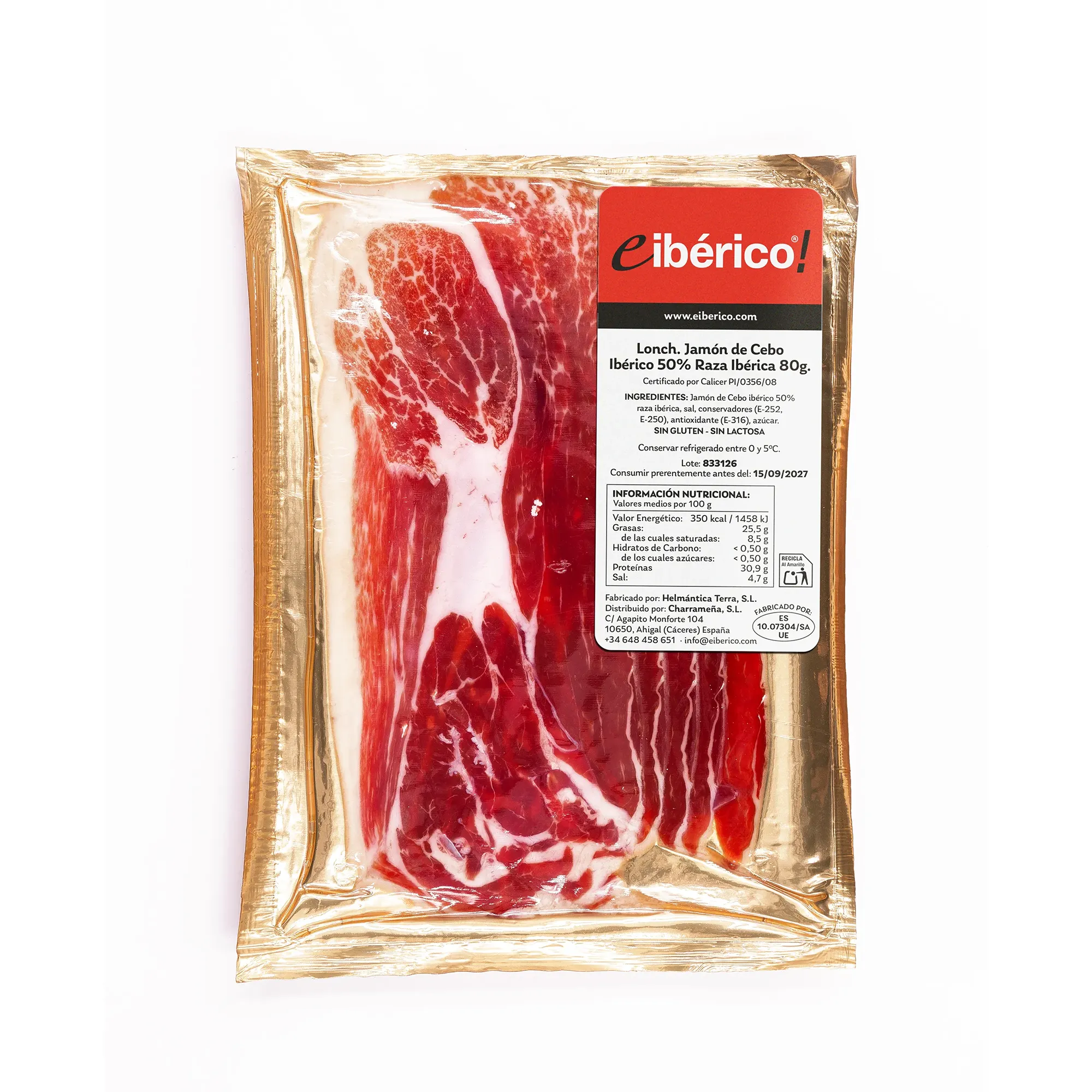 eibérico Loncheado Jamón de Cebo Ibérico 80g 1