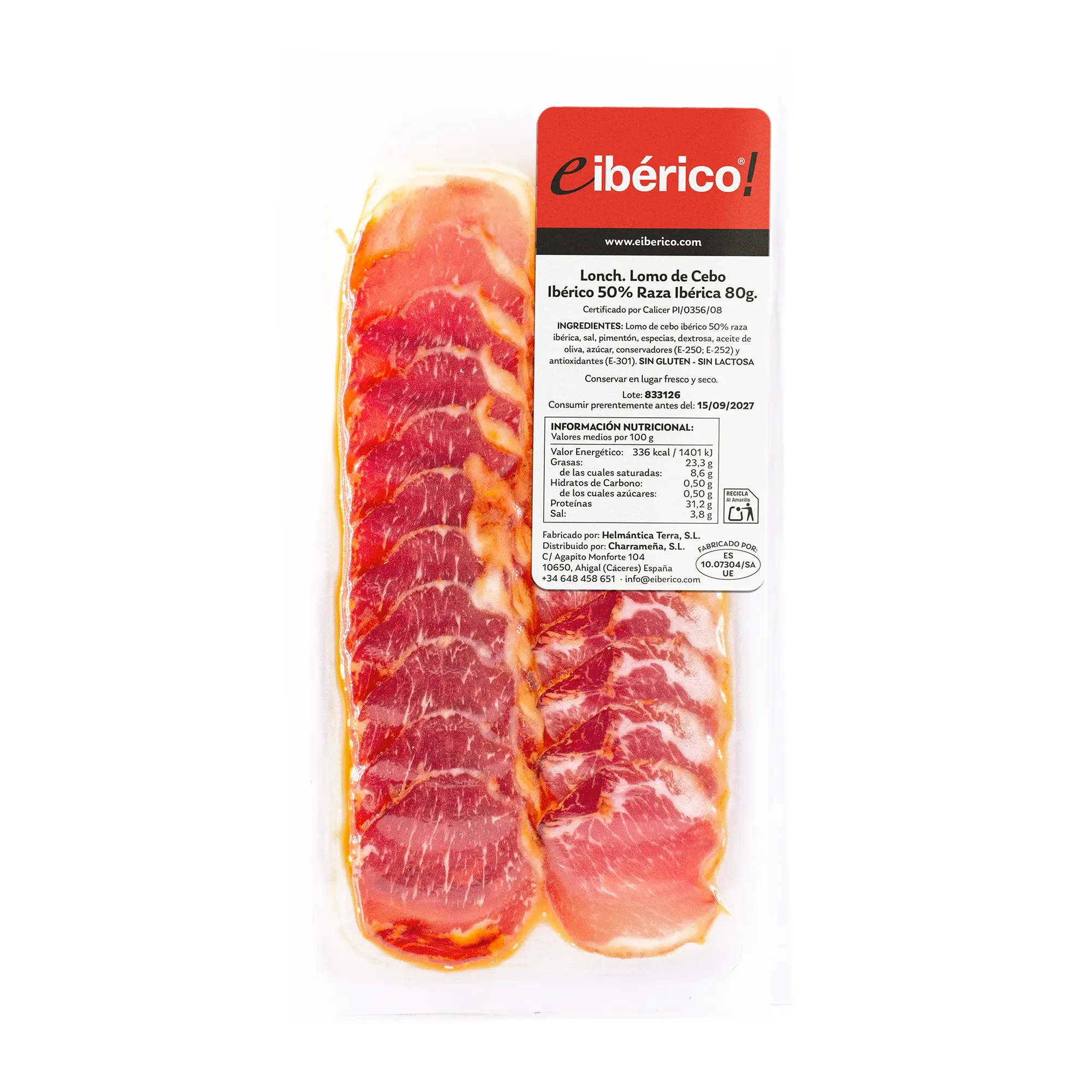 eibérico Loncheado Lomo de Cebo Ibérico 80g 1