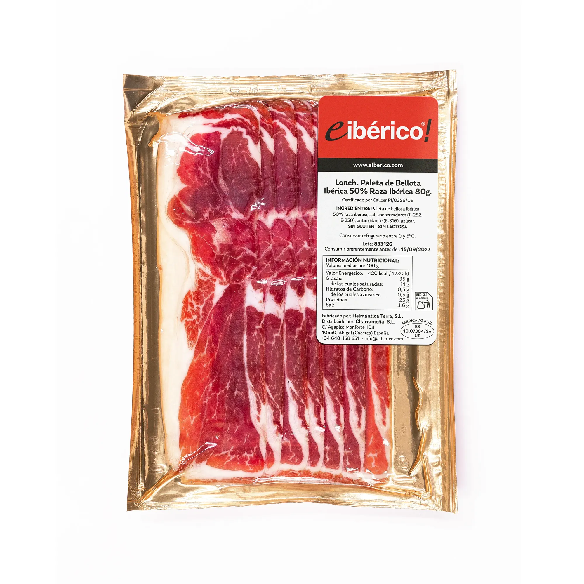 eibérico Loncheado Paleta de Bellota Ibérica 80g 1